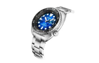 Prospex シリーズ サファイアレンズ ケース ブルー文字盤 スチールバンド 200m防水 機械式腕時計